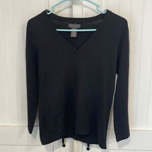 Banana Republic soft black, V-neck stretch, sweater size S